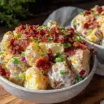 small batch loaded potato salad - featured image