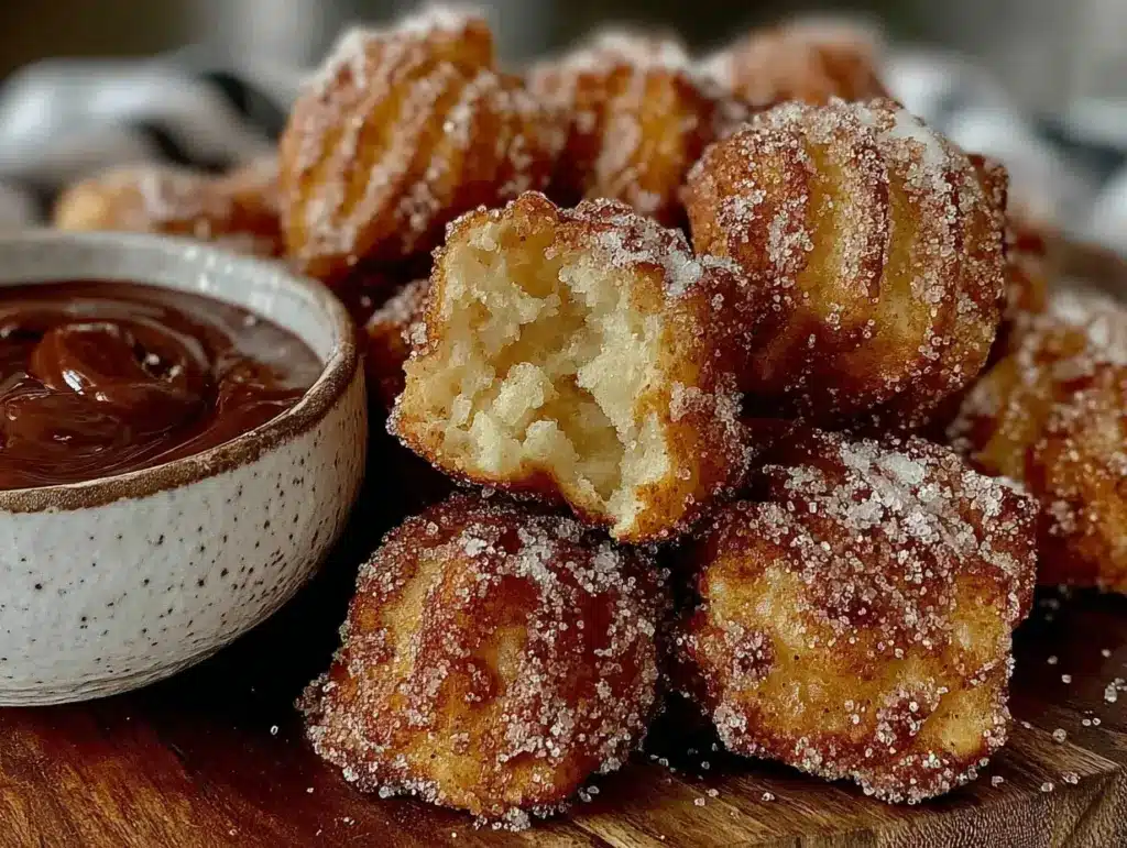 air fryer churro bites - featured image