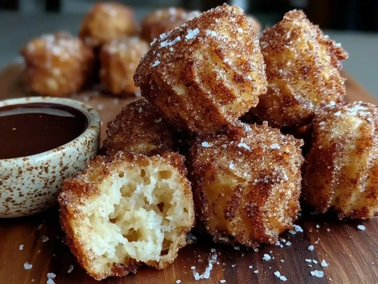 air fryer churro bites preparation steps