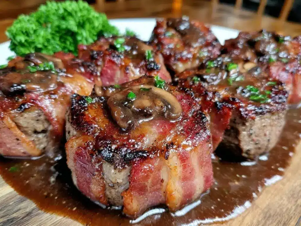 bacon wrapped filet mignon - featured image