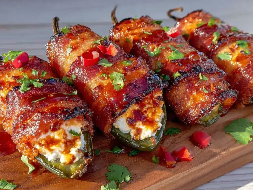 bacon wrapped jalapeño poppers - featured image