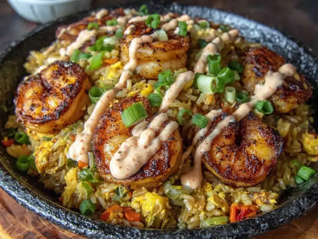 Blackstone hibachi fried rice with shrimp - featured image