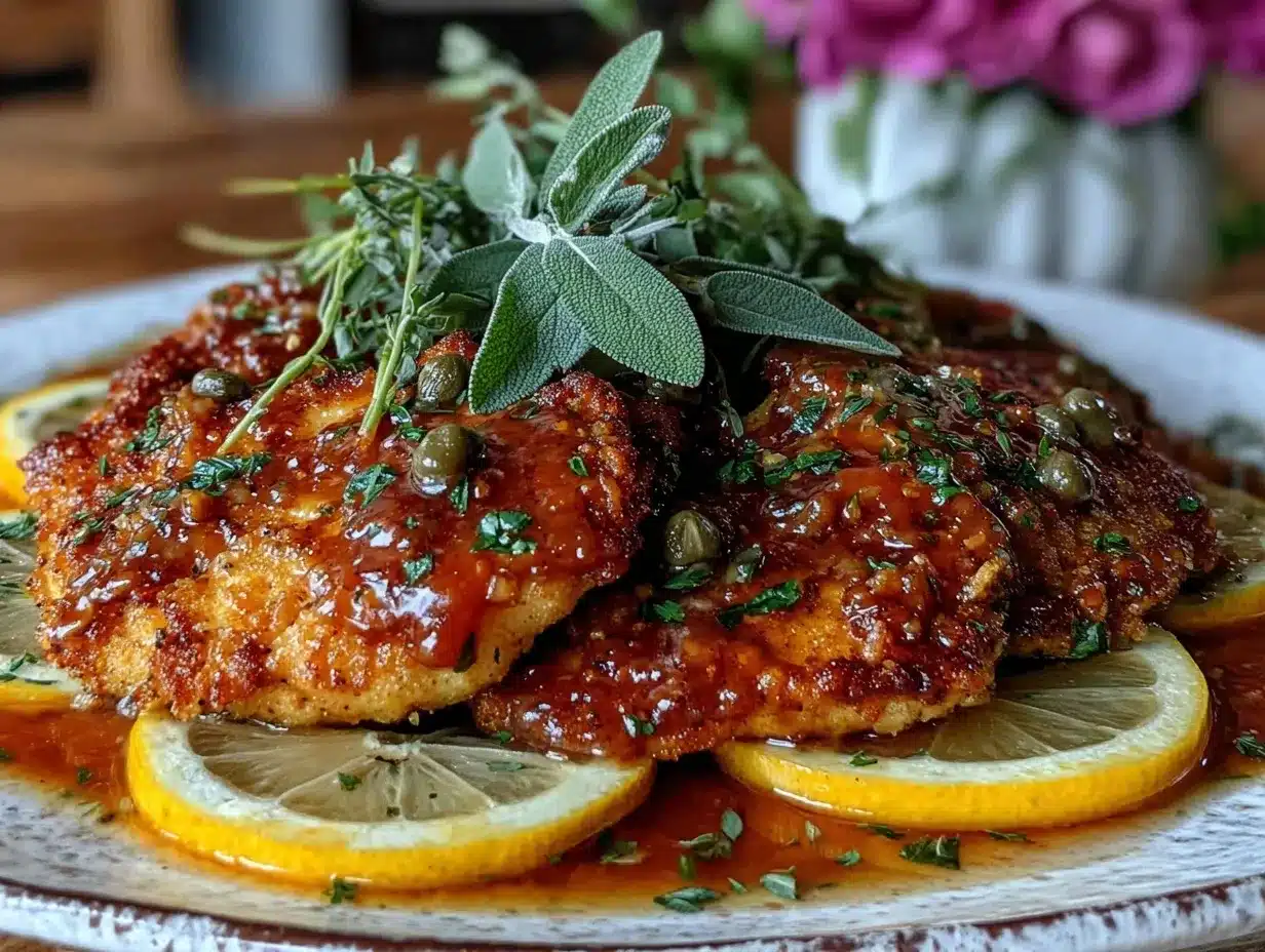 brown butter sage chicken piccata preparation steps