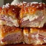 brown sugar glazed ham sliders - featured image