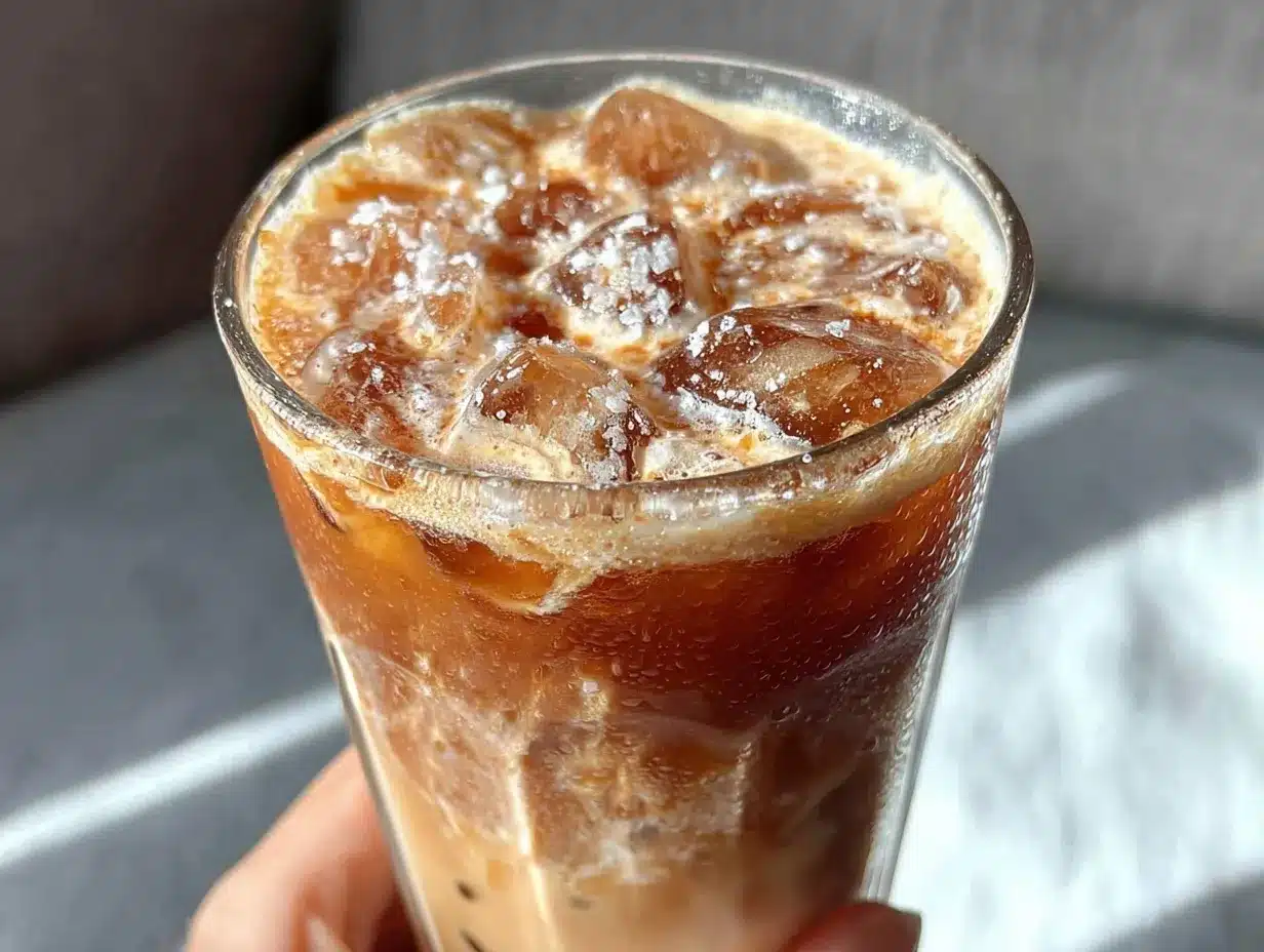 brown sugar oat milk shaken espresso preparation steps