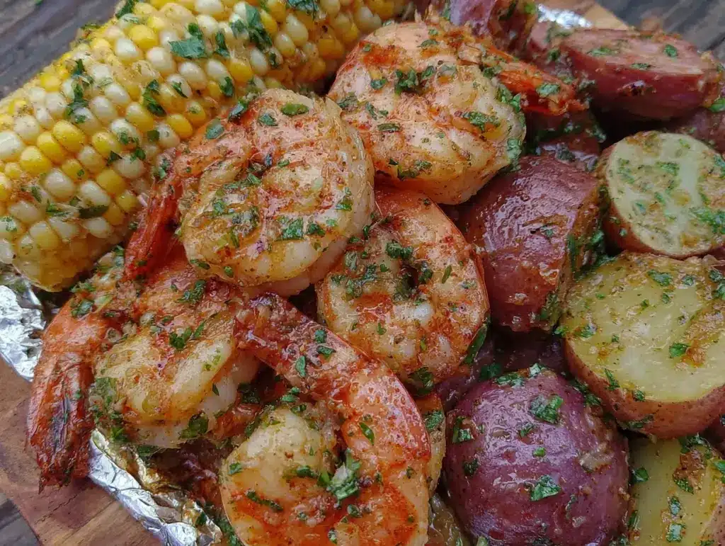 Cajun shrimp and sausage foil packets - featured image