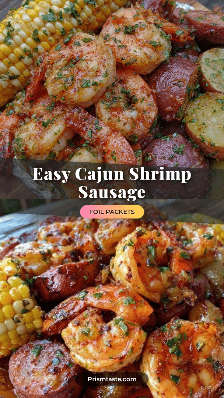 Cajun shrimp and sausage foil packets recipe