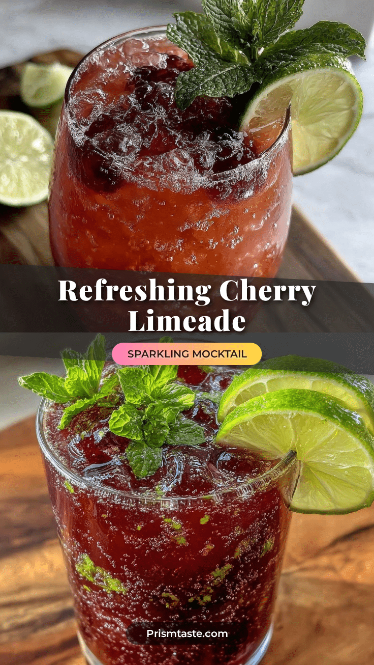 cherry limeade mocktail recipe
