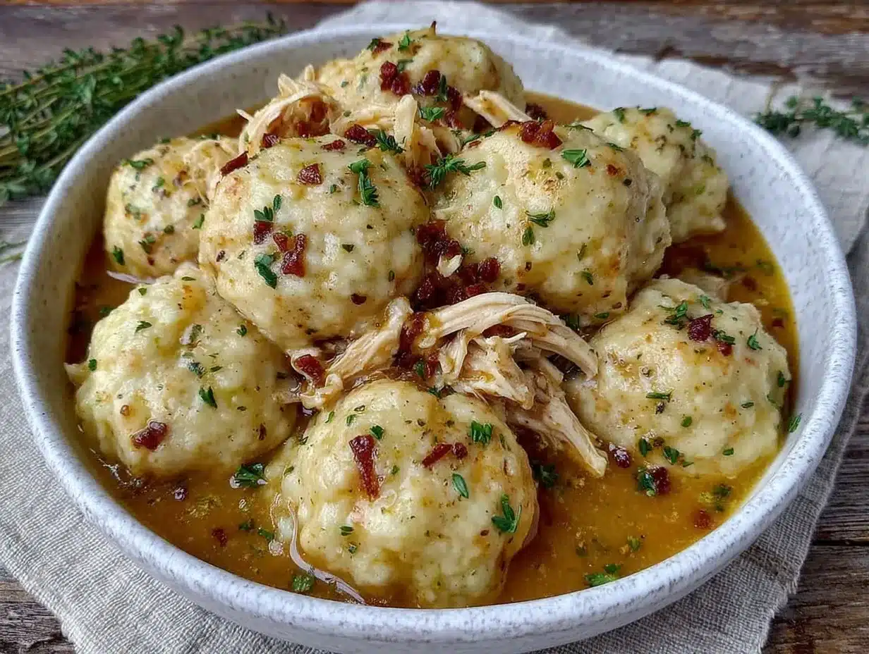 chicken and dumplings slow cooker recipe preparation steps