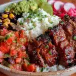 copycat chipotle steak burrito bowl - featured image