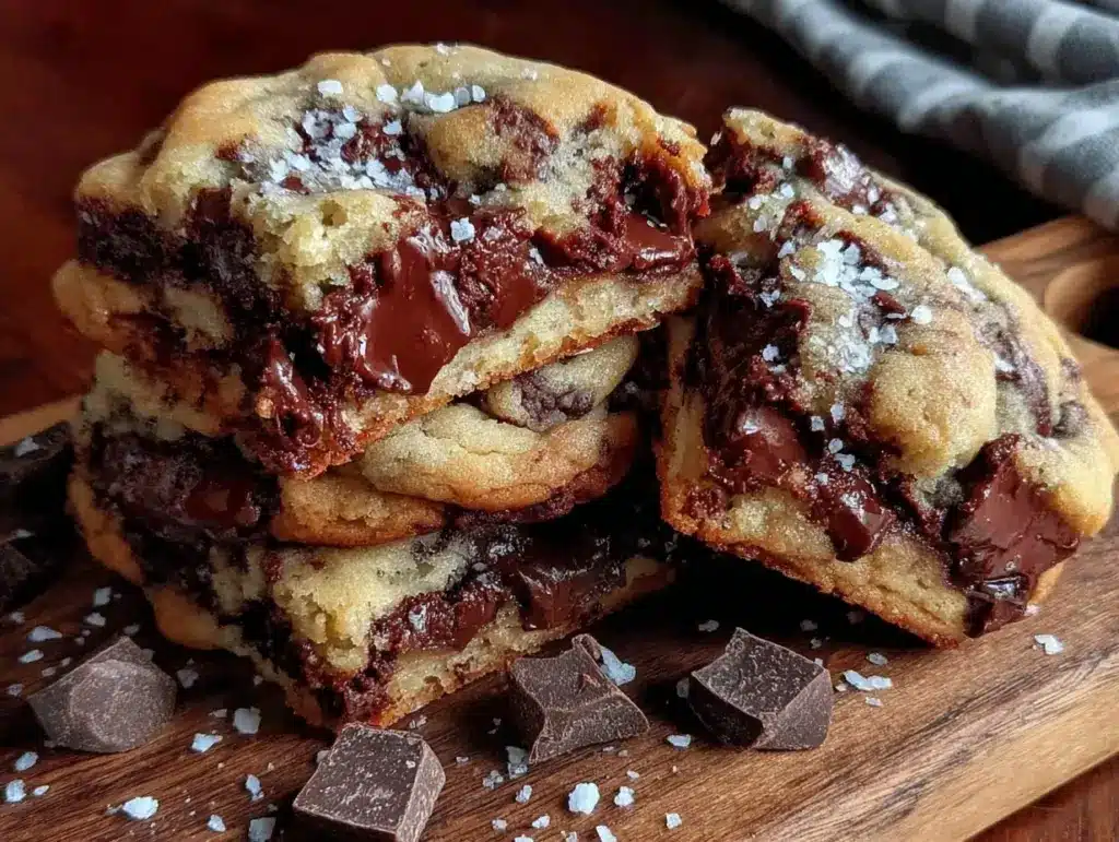 copycat levain bakery giant chocolate chunk cookies - featured image