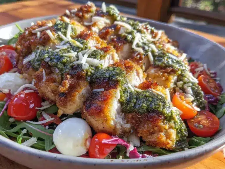 copycat sweetgreen chicken pesto parm bowl - featured image