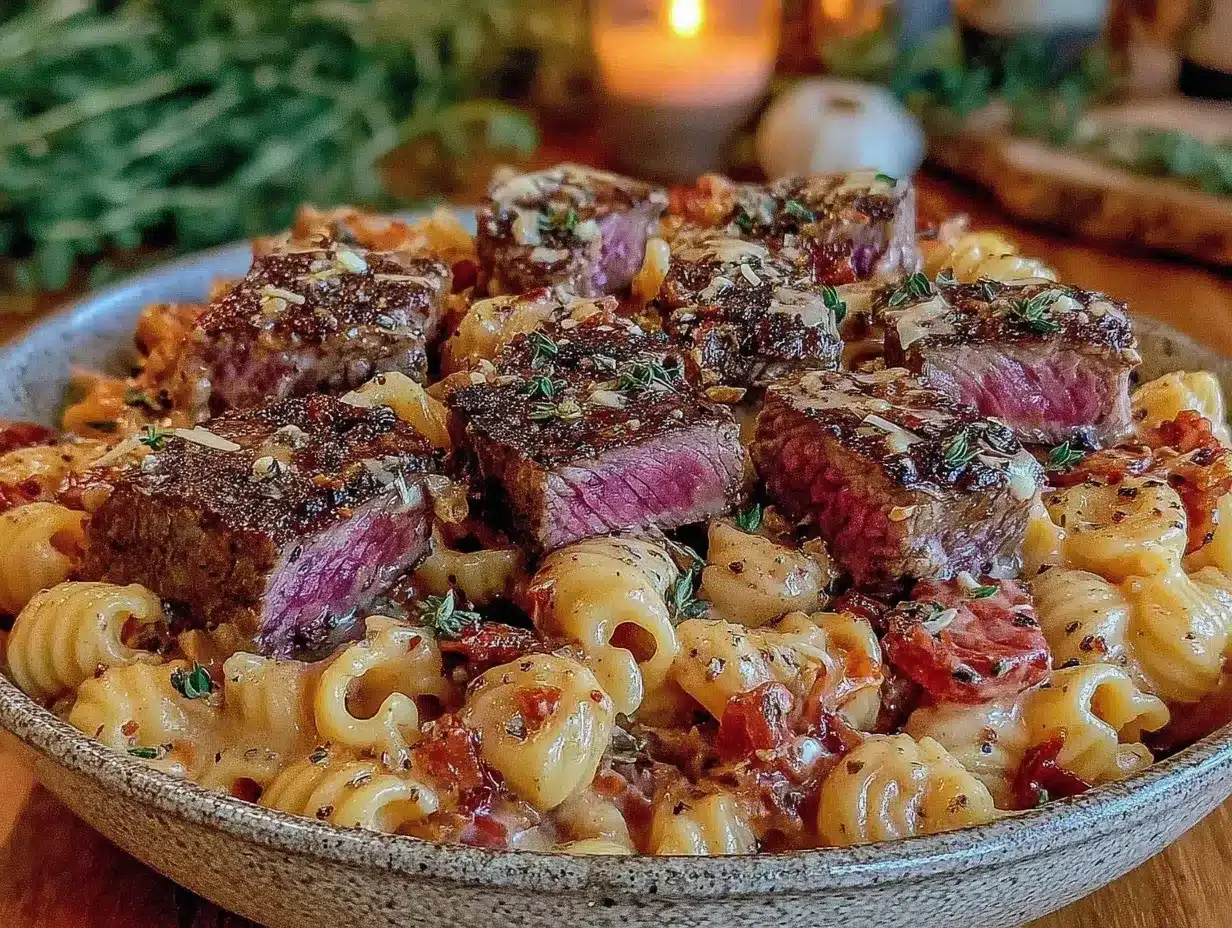 cowboy butter steak pasta preparation steps