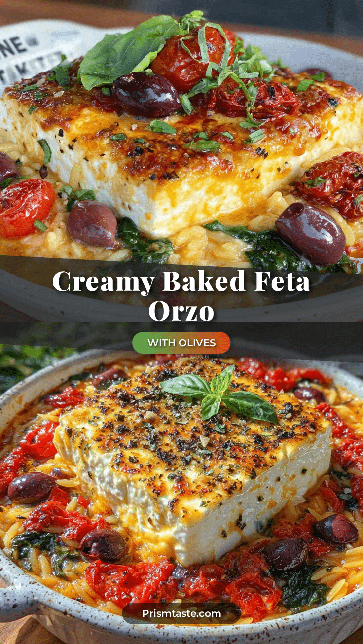 creamy baked feta orzo recipe