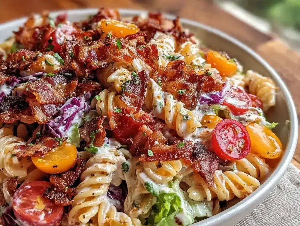 creamy BLT pasta salad - featured image