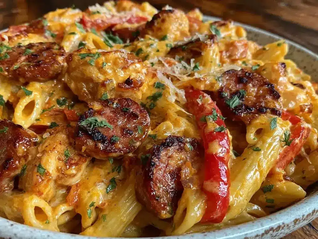 creamy cajun chicken pasta - featured image