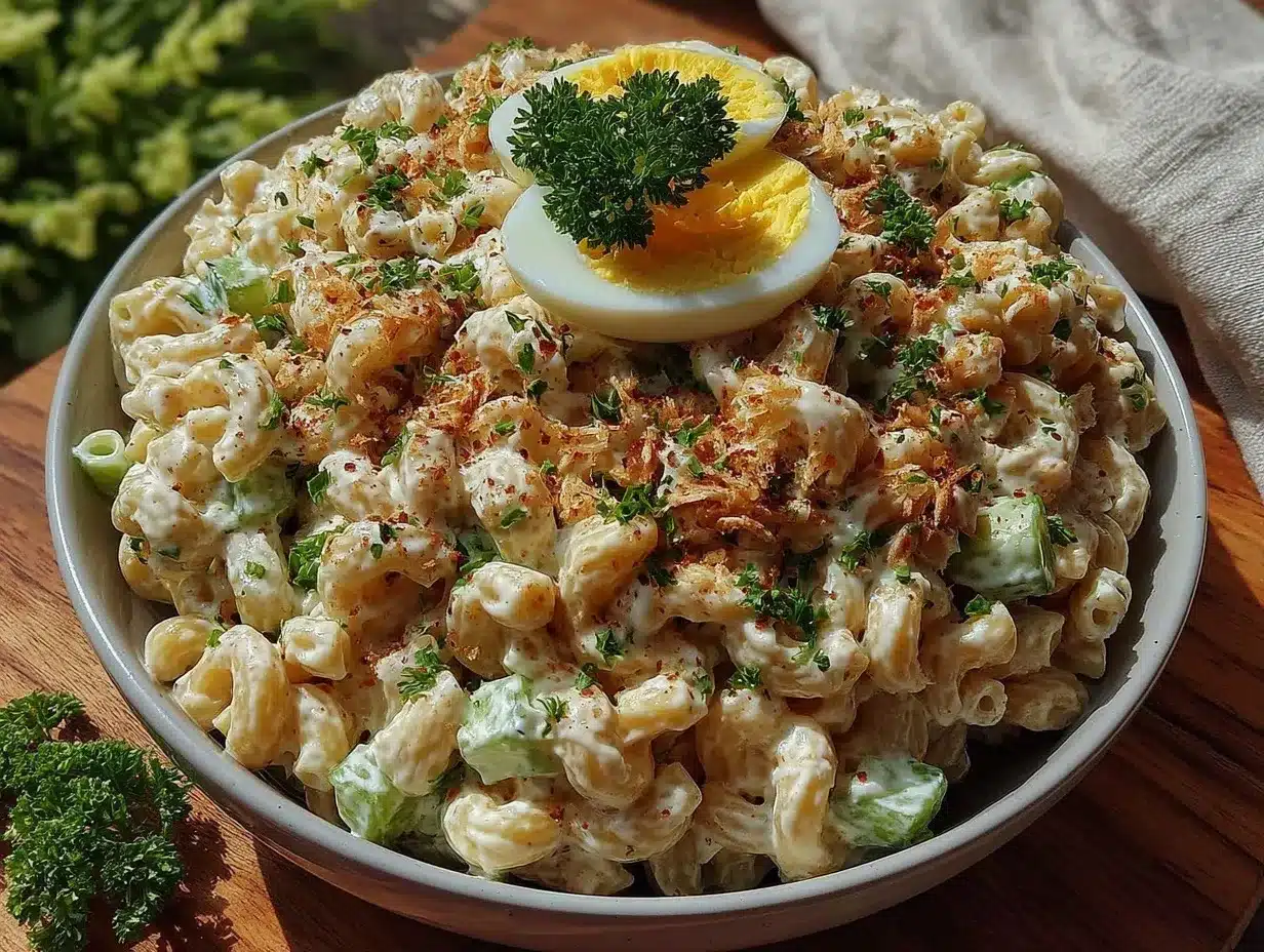 creamy classic macaroni salad preparation steps