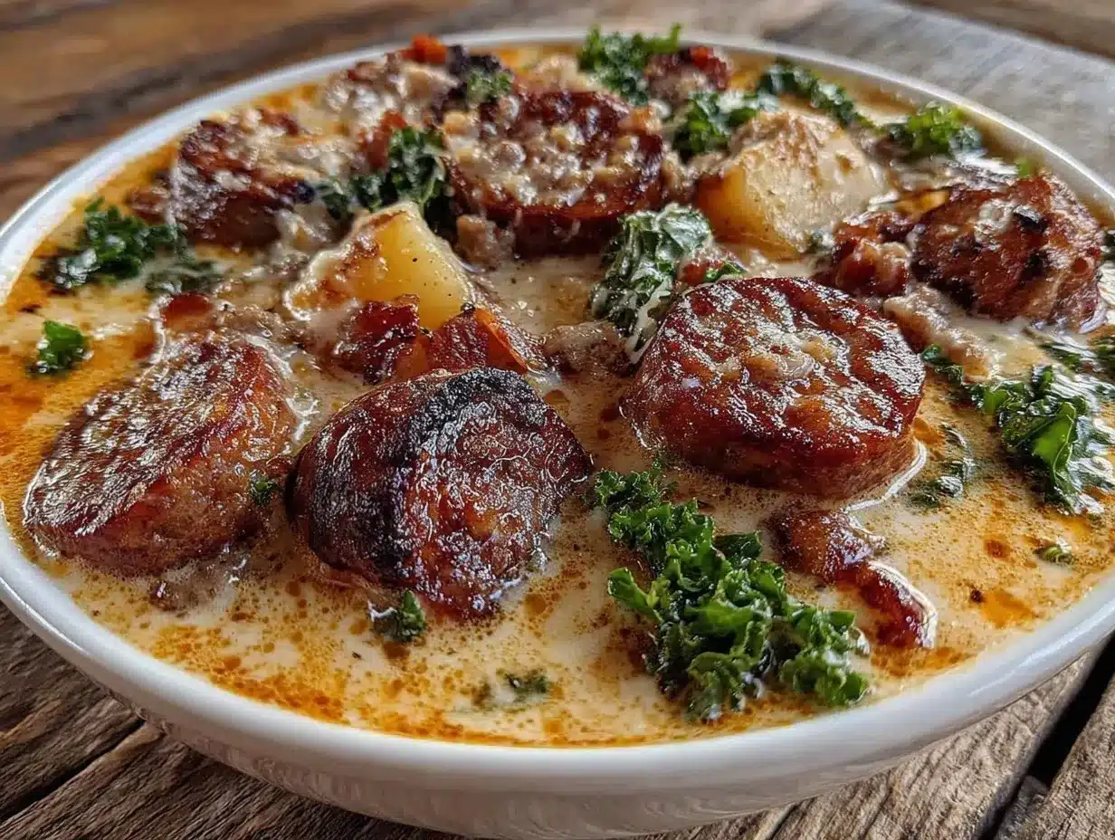 creamy copycat olive garden zuppa toscana soup preparation steps