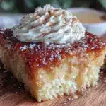creamy horchata tres leches poke cake - featured image