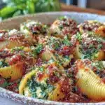 creamy lemon ricotta stuffed shells - featured image