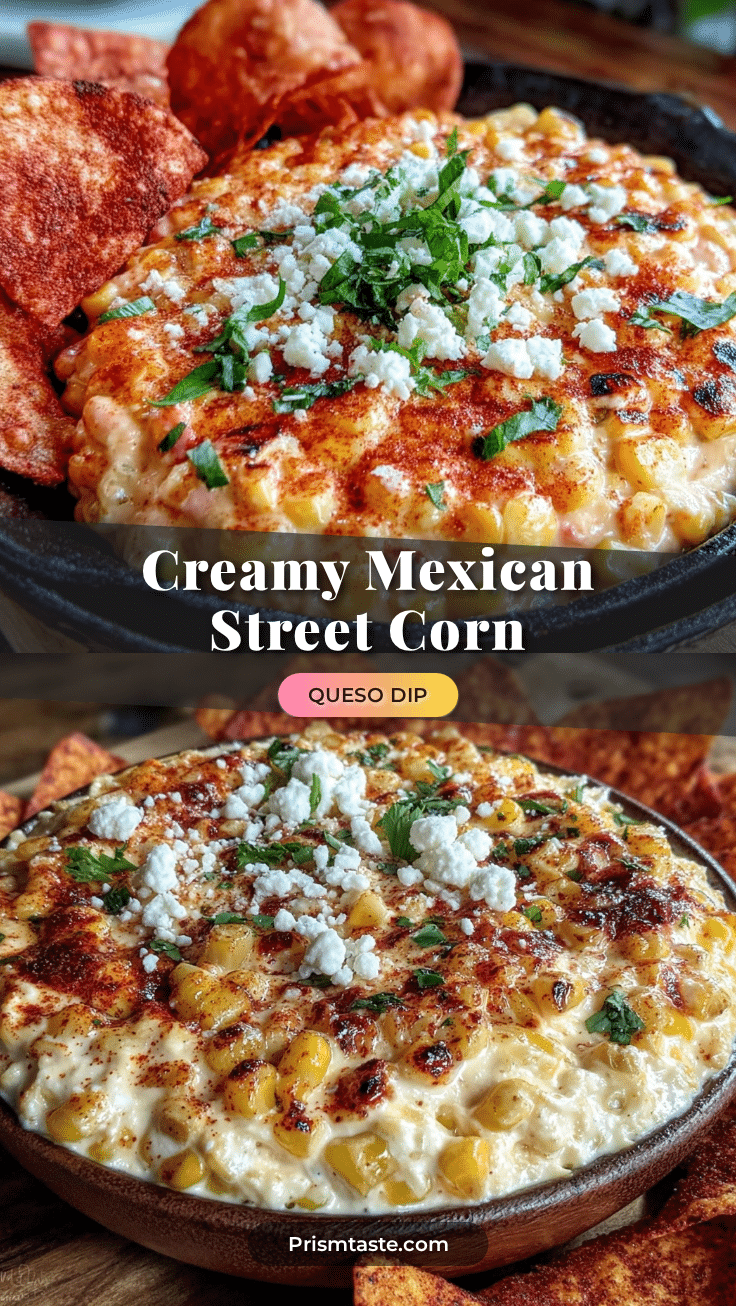 creamy mexican street corn queso dip recipe