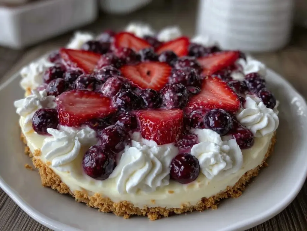 Creamy No-Bake Firecracker Cheesecake Delight - featured image
