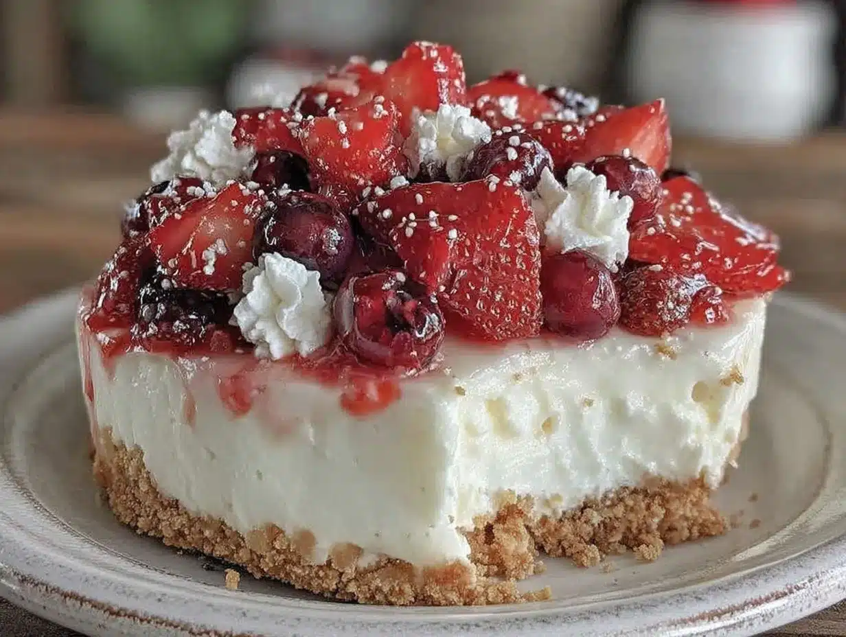 Creamy No-Bake Firecracker Cheesecake Delight preparation steps