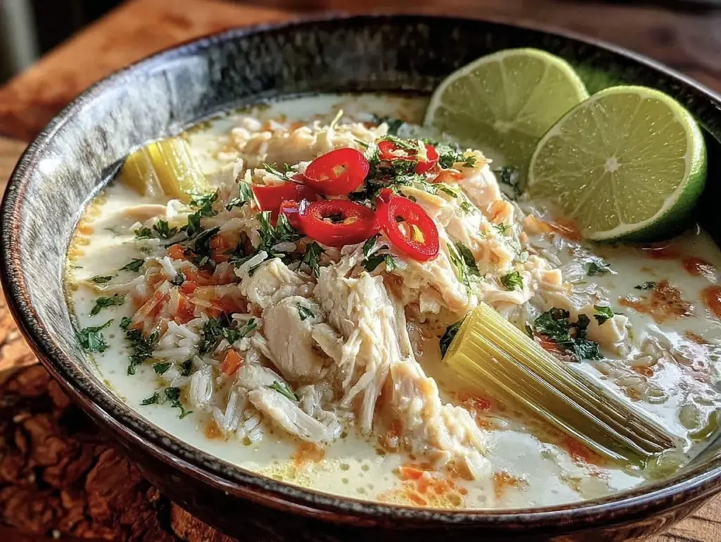 creamy Thai coconut chicken soup - featured image