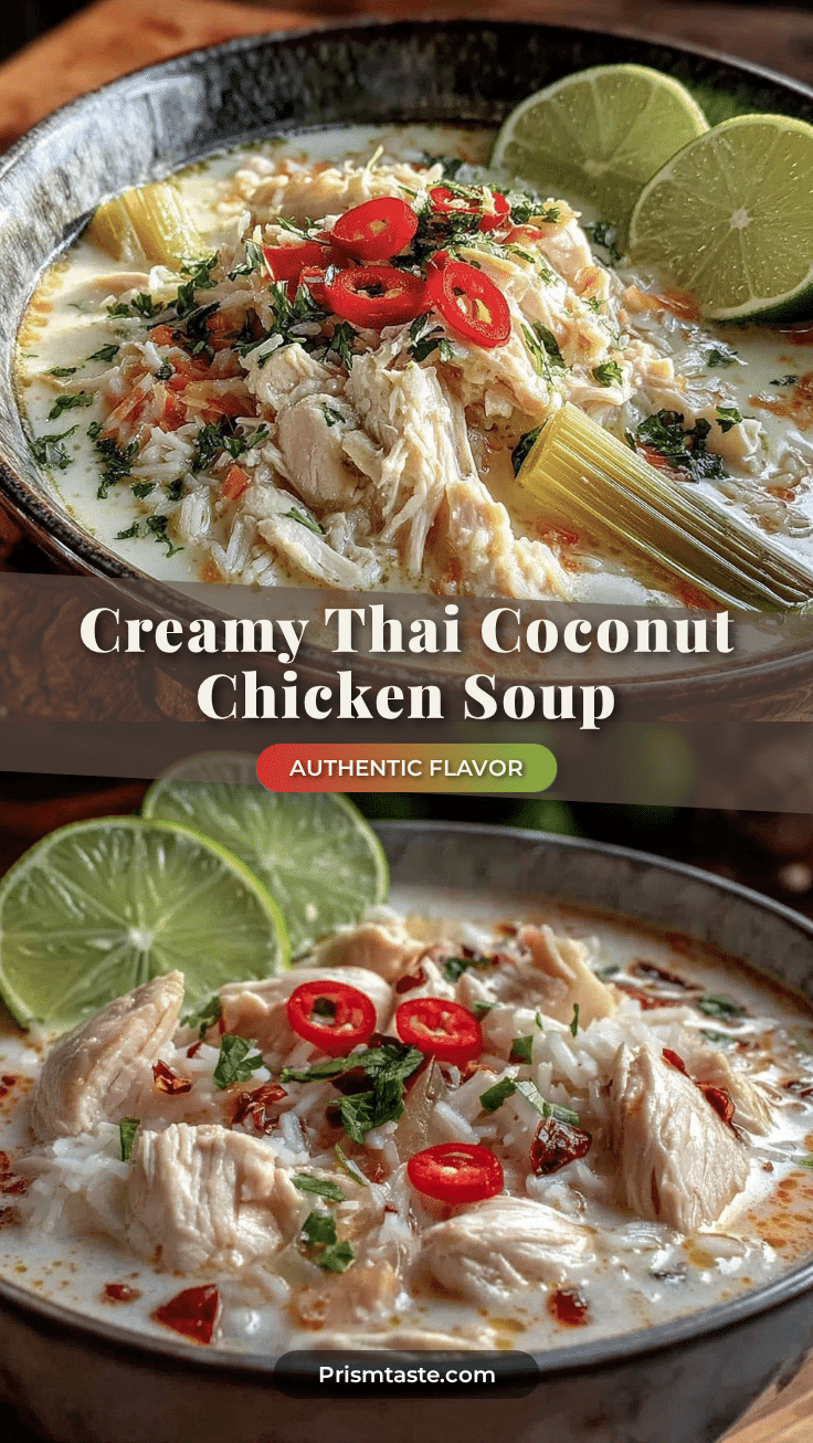creamy Thai coconut chicken soup recipe