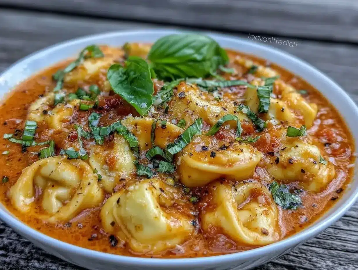 creamy tomato tortellini soup preparation steps