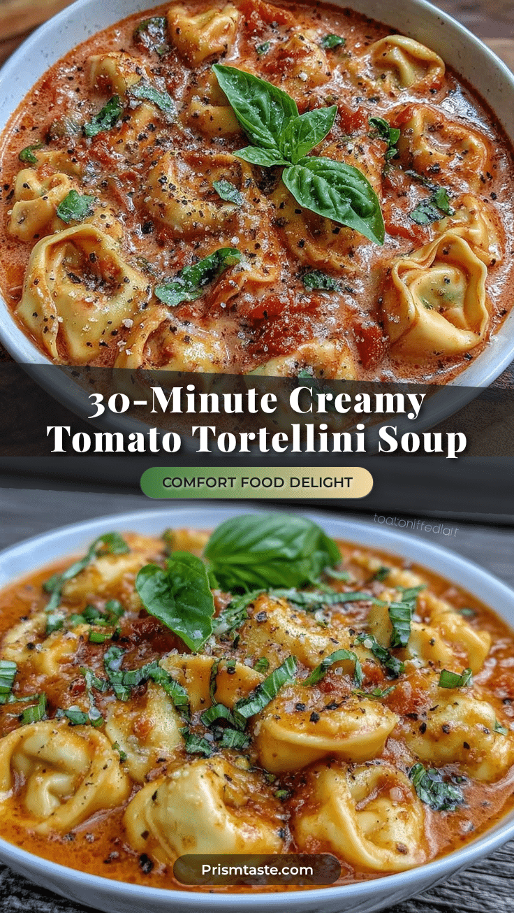 creamy tomato tortellini soup recipe
