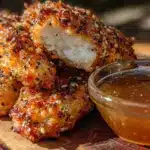 crispy air fryer everything bagel chicken tenders - featured image