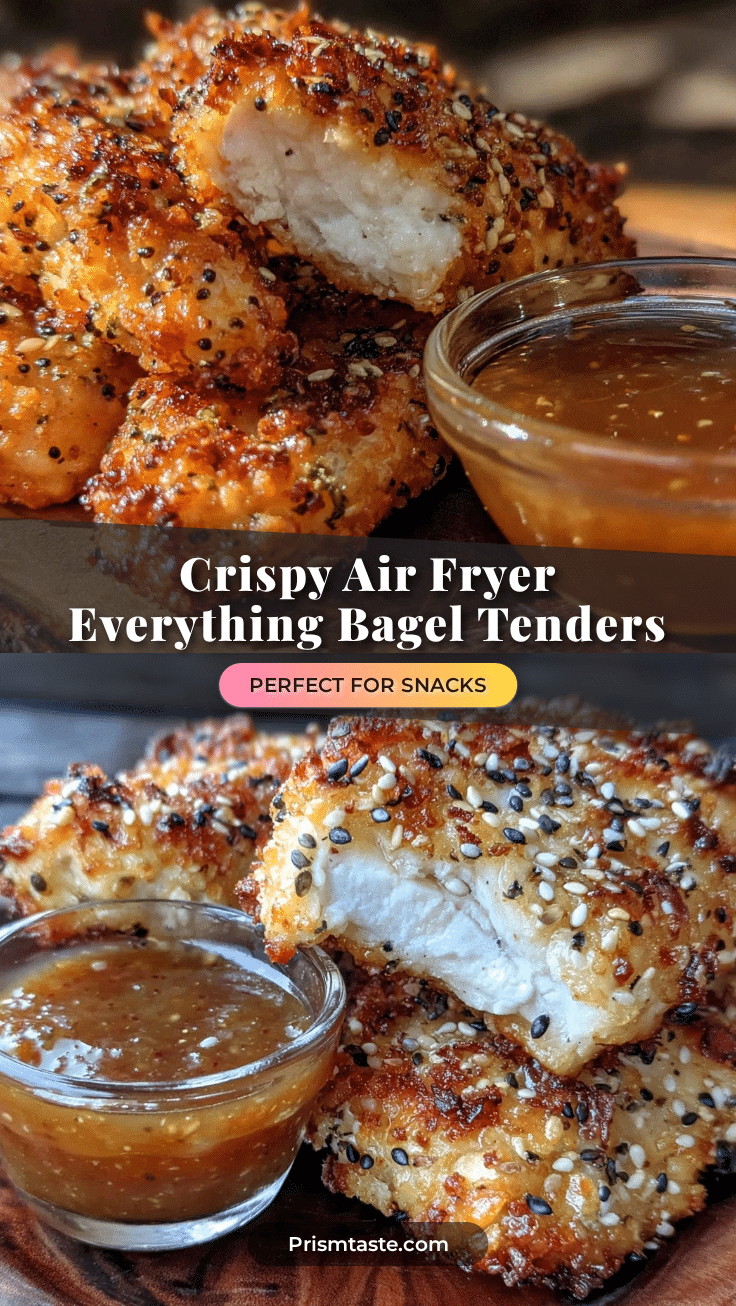 crispy air fryer everything bagel chicken tenders recipe