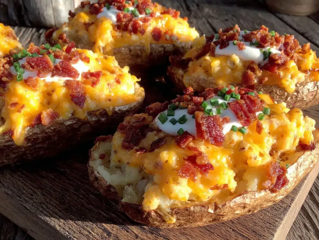 crispy air fryer loaded potato skins preparation steps