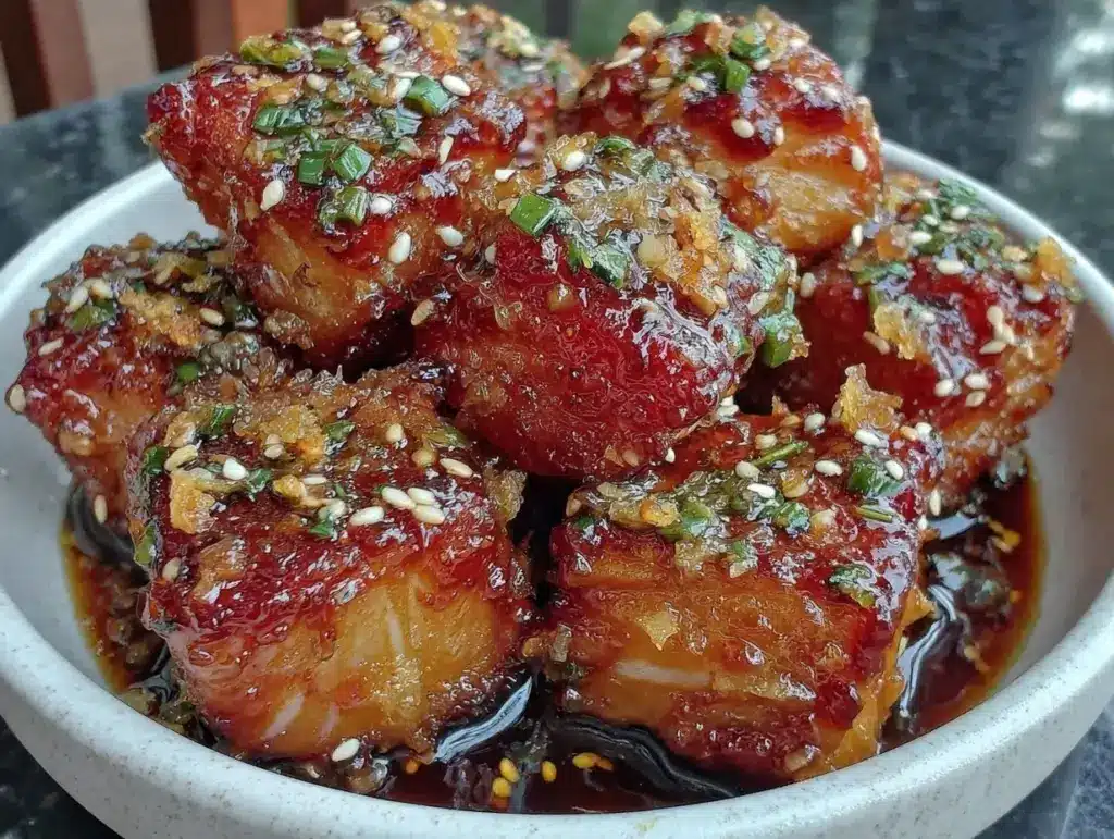 crispy air fryer salmon bites - featured image