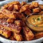 crispy air fryer sweet potato fries - featured image