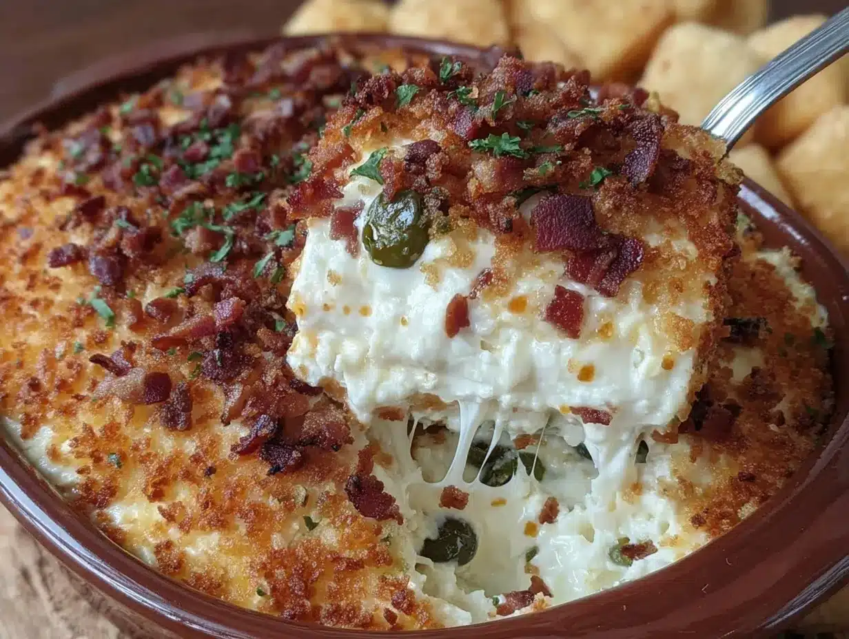 crispy baked jalapeño popper dip preparation steps