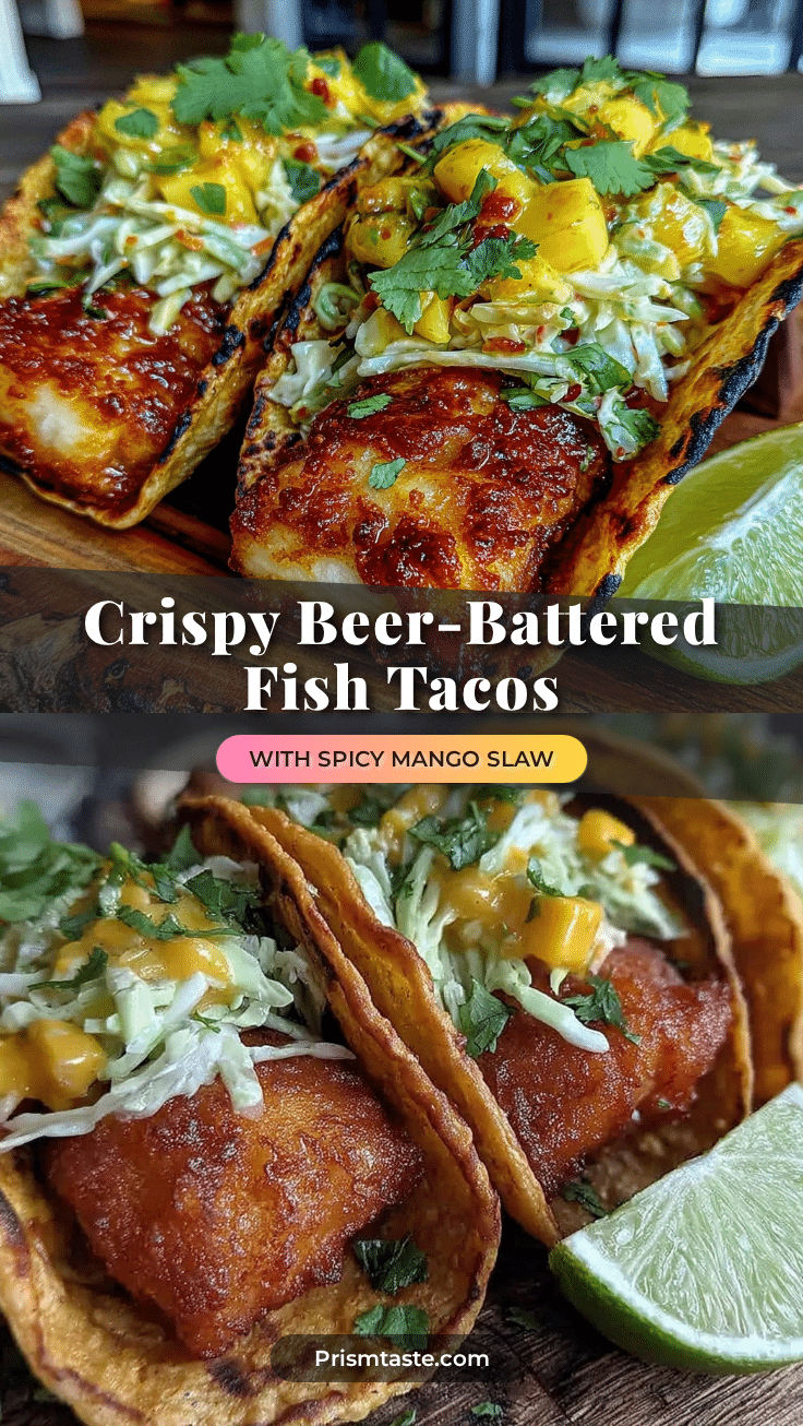 crispy beer-battered fish tacos recipe
