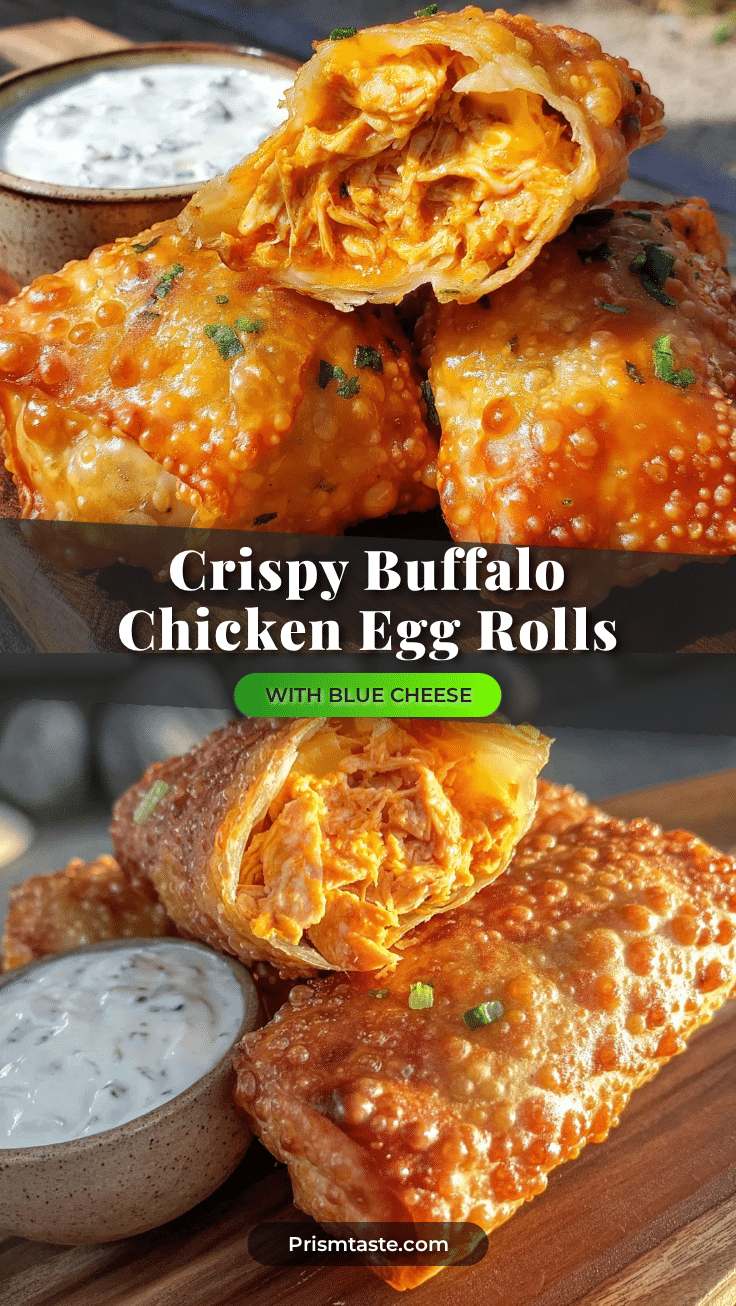 crispy buffalo chicken egg rolls recipe