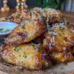 crispy copycat buffalo wild wings garlic parmesan wings - featured image
