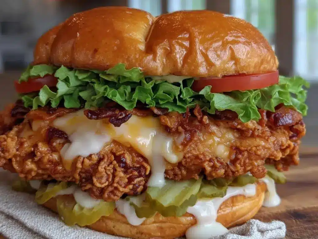 crispy copycat chick-fil-a spicy deluxe sandwich - featured image