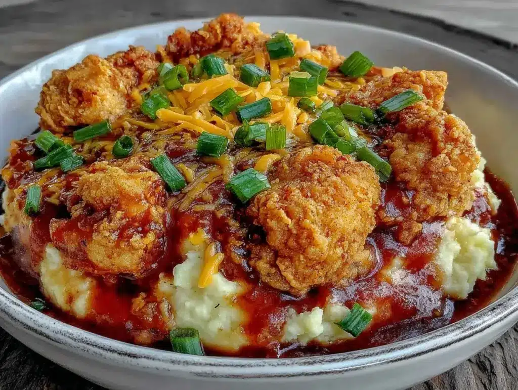 crispy copycat kfc famous bowl - featured image