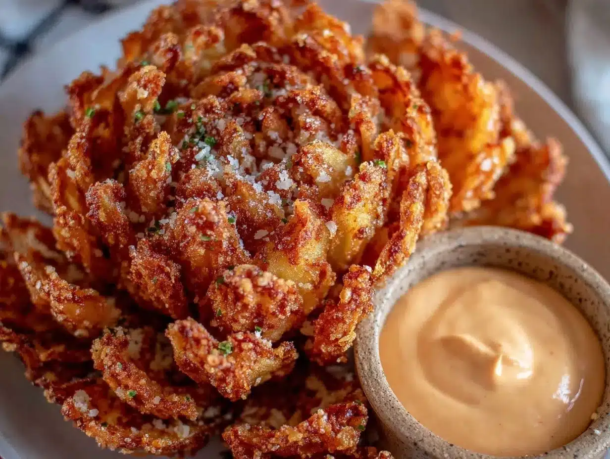 crispy copycat outback steakhouse blooming onion recipe preparation steps