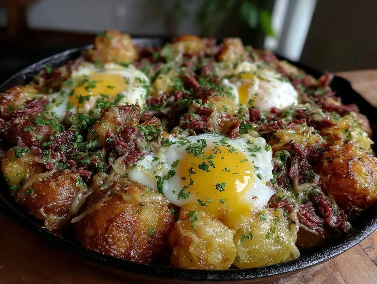 crispy corned beef hash skillet preparation steps