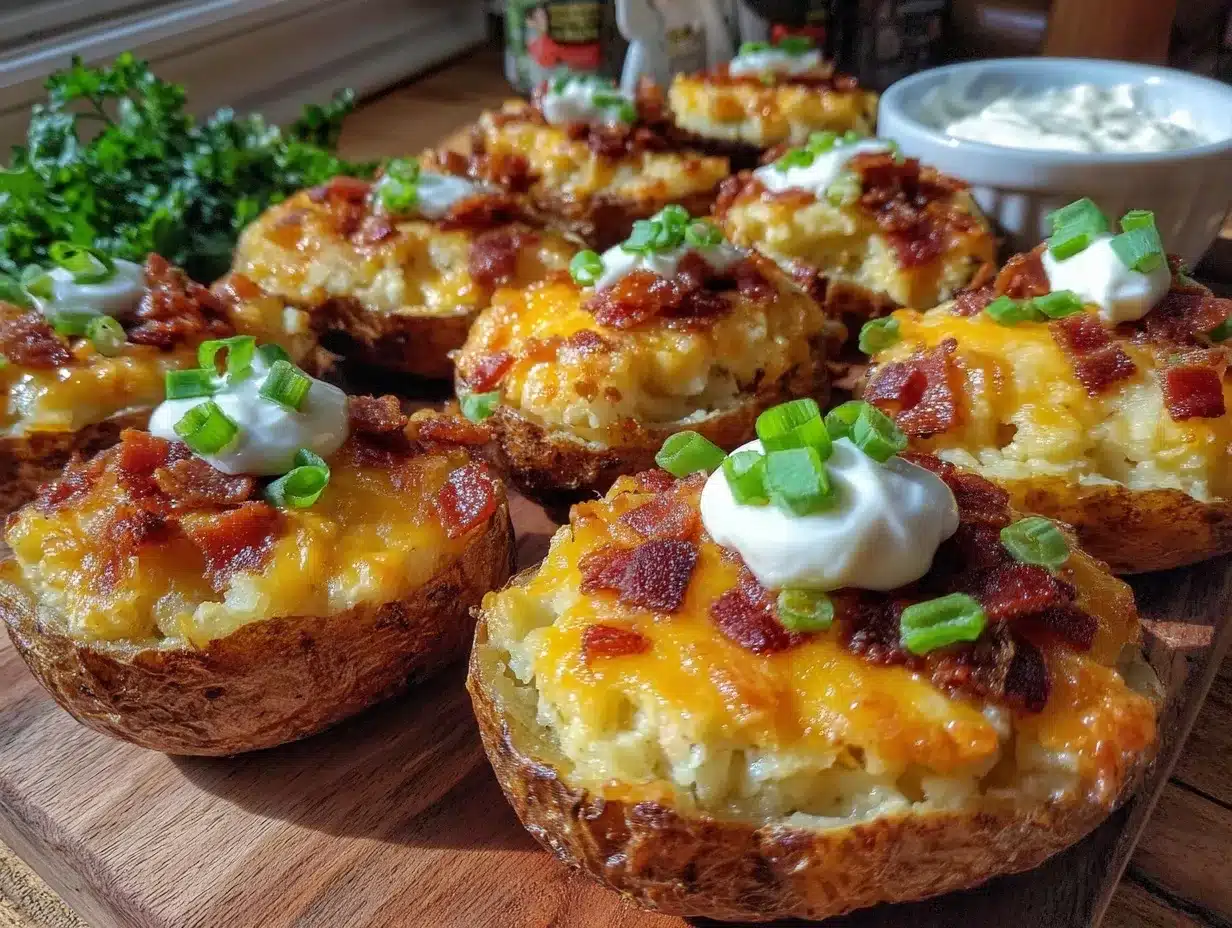 crispy loaded potato skins recipe preparation steps