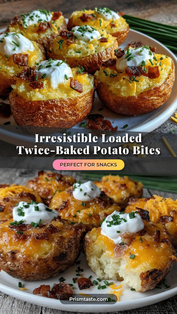 crispy loaded twice-baked potato bites recipe