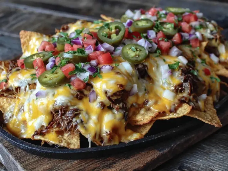 crispy sheet pan loaded nachos - featured image