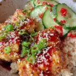 crispy tofu teriyaki bowl - featured image
