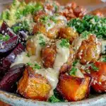 crispy vegan buddha bowl - featured image