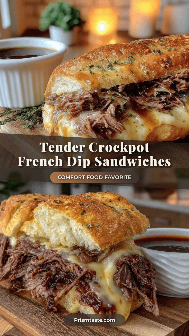 crockpot french dip sandwiches recipe